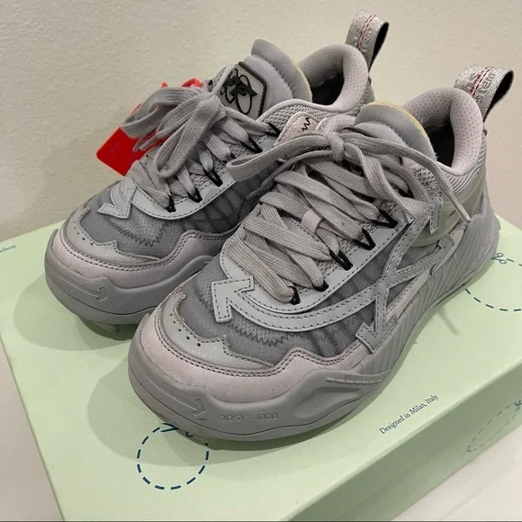 OFF WHITE GRAY SNEAKERS - Picture 4 of 9